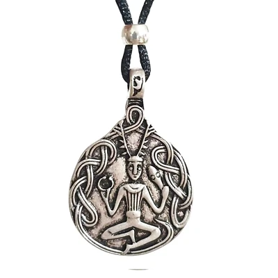 Herne Hunter Pendant Cernunnos God Of The Woods Bohemia Ethnic Jewellery & Box - Image 1 of 4