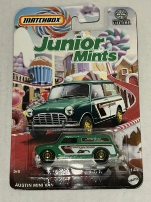 Matchbox Junior Mints Chocolate Candy Series Austin Mini Van #5/6 2023 Toy - Image 1 of 2