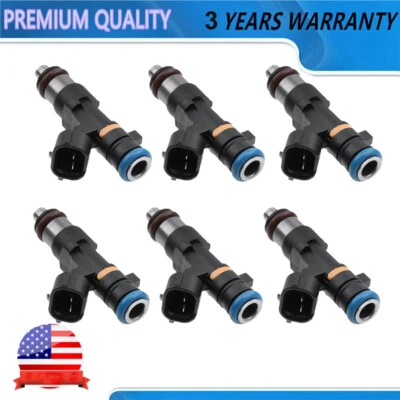 Set Of 6 Fuel Injectors For Infiniti Fx35 2005-2008 G35 2004 -2007 M35 2006-2008 - Imagem 1 de 4