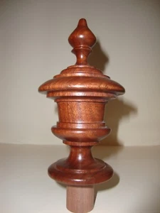 WOOD FINIAL UNFINISHED FOR NEWEL POST FINIAL OR CAP  Finial #62 - Picture 1 of 1