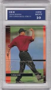 TIGER WOODS ROOKIE CARD 2001 Upper Deck Golf $$ RC Graded GEM MINT 10!! - Picture 1 of 1