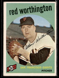 1959 Topps #28 Red Worthington   Baseball