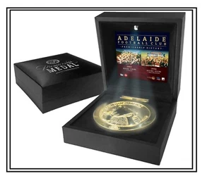 ADELAIDE AFL PREMIERSHIP MEDAL REPLICA MEDAL IN BOX OFFICIAL AFL PRODUCT - Picture 1 of 1