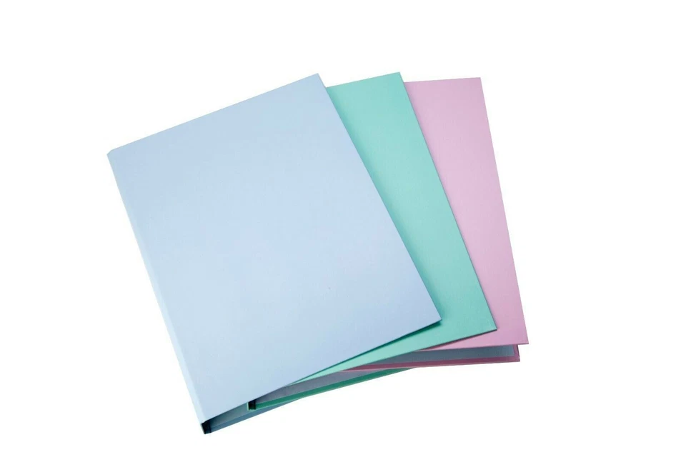 A4 Ring Binder Files Folder D-Ring Pastel Teal Pukka Work School University