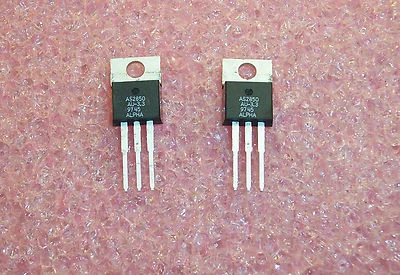 QTY (50) AS2850AU-3.3 ALPHA TO-220 3.3V 5A LDO VOLTAGE REGULATORS NOS  - Image 1 of 3