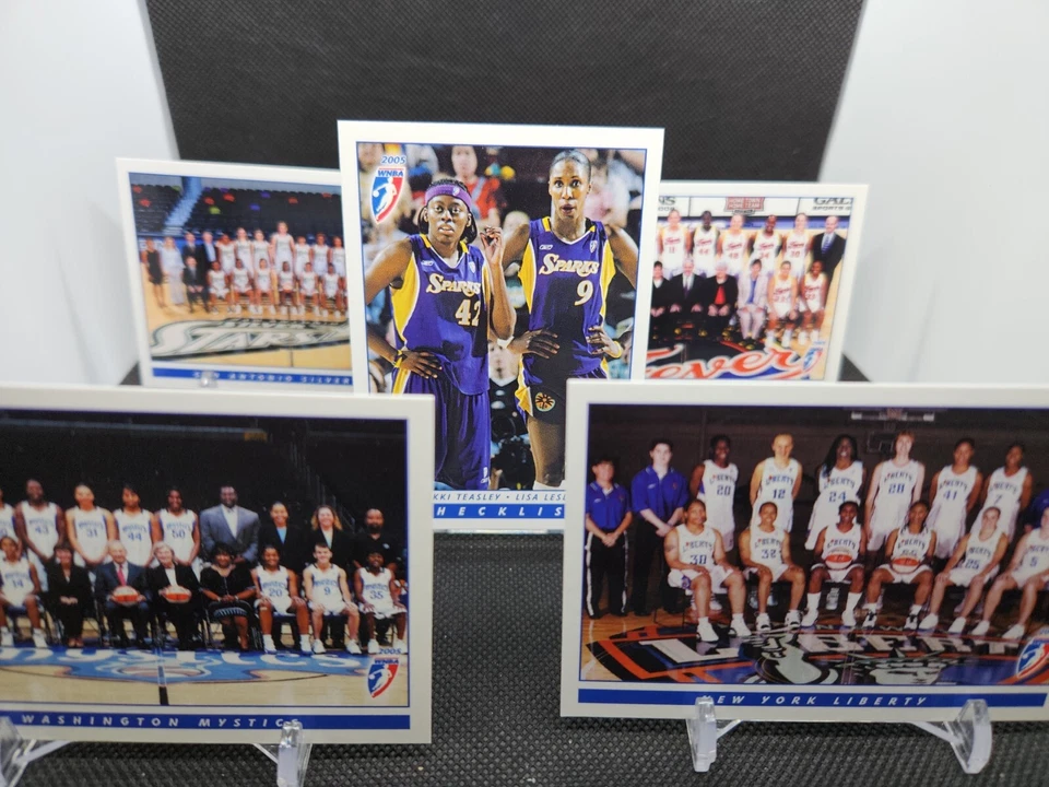 2005 WNBA Rittenhouse - Full Set Of Team Checklists ( 13 cards ) Sparks, Liberty - Image 1 of 3