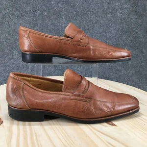 Sandro Moscoloni Shoes Mens 13 D Charles Loafers Brown Slip On Casual Comfort - Picture 1 of 17