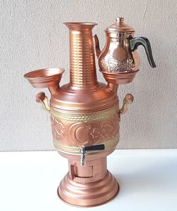 Samovar rame, bollitore urna tè, scaldabagno con legna antracite, stufa per tenda 5lt - Foto 1 di 11
