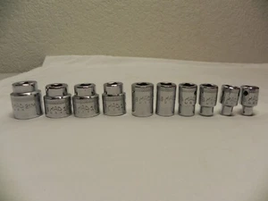 Mac Tools 10 Piece 3/8'' Drive 6 Point Metric Chrome Socket Set(X6 Series) - Bild 1 von 24