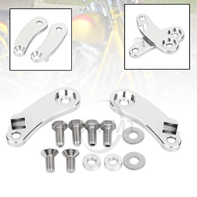 For Harley Softail Springer Front Turn Signal Mount Bracket Relocation Kit USA Foto 1 de 4