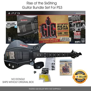 Playstation PS3 Power Gig Rise of the SixString Guitar Bundle Set - NEW - Picture 1 of 7