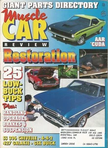 MUSCLE CAR REVIEW 1992 MAY - GREEN-GO AAR, W-30, GSX, 427 GALAXIE, SS396 - Imagen 1 de 1