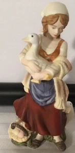 2002Hawthorne Village HUMBLE PEASANT MAIDEN Thomas Kinkades Nativity Collection - Picture 1 of 5