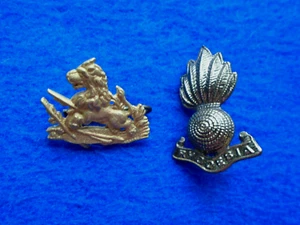 OBSOLETE RHODESIAN BRITISH SOUTH AFRICA POLICE OFFICERS COLLAR BADGE + OTHER - Picture 1 of 3
