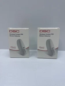 LOT 2 PCS DSC PG4924CCC WIRELESS CURTAIN PIR MOTION DETECTOR - Picture 1 of 7