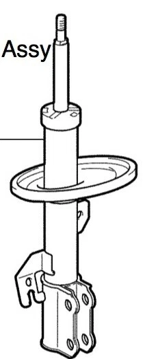 OEM Nissan Altima GLE, GXE, XE Right Passenger Side Strut E4C02-2B02J-NW - Image 1 of 1