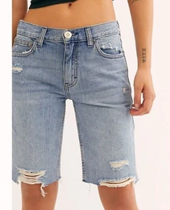 NWT Free People / We the Free Caroline Cutoff Denim Shorts Size 25 $88 - Picture 1 of 2