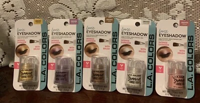 💥L.A. Colors Intense Shimmer Loose Eyeshadow W/ Brush Choose From 6 Choices. - Image 1 of 4