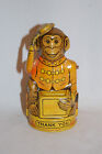 ANTIQUE VINTAGE 1940's J. CHEIN CO. MECHANICAL MONKEY TIPPING HAT TIN LITHO BANK