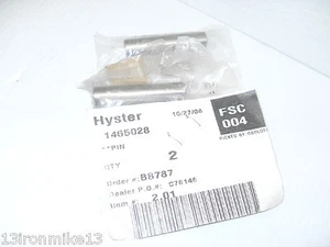 TWO NEW HYSTER 1465028 PIN HY1465028 **NEW IN BAG ** - Picture 1 of 5