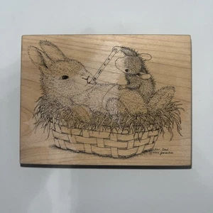 Hausmaus HASE BOO BOO Get Well Amanda Hase Ostern Stempel HMOR1035 - Bild 1 von 5