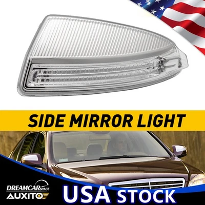 Left LED Car Side Light Mirror For Mercedes Benz C300 & 2008-2012 C350 2008-2011 - Image 1 of 4