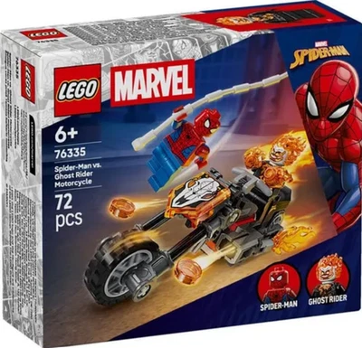 -PRE-SALE- Lego 76335, Spider-Man vs. Ghost Rider Motorcycle, 72 Pieces - Image 1 of 4