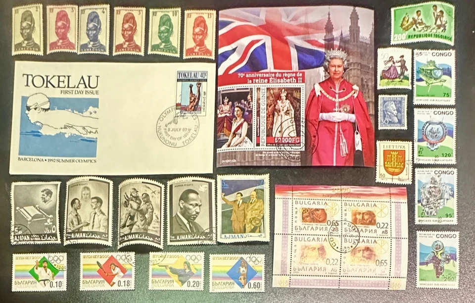B636, 50+ Unique, Unusual, Less Common Stamps, Sets, Souvenir Sheets, Covers - Image 1 of 1