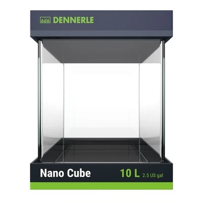 Dennerle Nano Cube Design-Nano-Aquarium mit abgerundeten Frontkanten, 10L