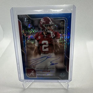 Zabien Brown 2025 Bowman Chrome University Blue Mini-Diamond Refractor Auto /150 - Picture 1 of 2