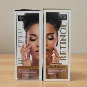 2-Pack Dead Sea Collection Retinol Serum 1.69oz – Anti-Aging, Mineral & Vitamin - Picture 1 of 6