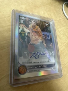 2022-23 Topps Chrome NBL NATHAN SOBEY Refractor Auto #19 Brisbane - Picture 1 of 4