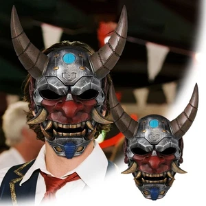 Masks Retro Mechanical Style Mask Terrifying Demon Mask Horror Old Man Headgear - Picture 1 of 5