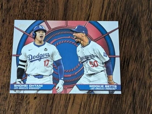 2025 Topps Series 2 #DD-2 Dynamic Duo Shohei Ohtani / Mookie Betts LA Dodgers - Picture 1 of 2