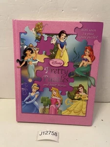 Disney Princess Pretty Puzzles (and Sweet Stories) Hardcover First Edition 2004 - Foto 1 di 14