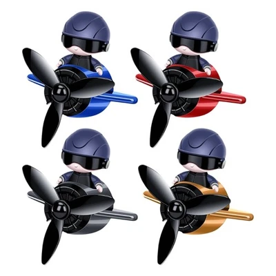 Unique Pilot Inspired Automotive Freshener Clip for Vent with Scented Propeller - Image 1 of 4