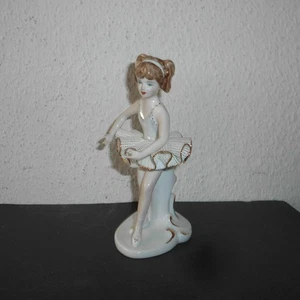 Prima Ballerina Ballet Tänzerin Apulum Porzellan Porzellanfigur Figur H 18 cm - Bild 1 von 7