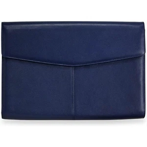 Levenger Smooth Dossier Folio in Navy / Néw No Box - Picture 1 of 6