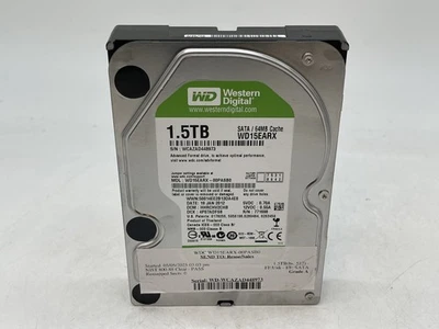 Western Digital Green WD15EARX 1.5TB SATA Internal Hard Drive GRADE A FREE S/H - Image 1 of 4