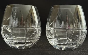 ¡COMO NUEVO! PAR DE COPAS DE VINO WATERFORD MARQUIS 4-1/8" HARPER SIN TALLO - Imagen 1 de 5