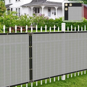 1 Fuß Zaun Sichtschutz Stoff Abdeckung Tuch für Geländer Balkon Garten Hof Grau - Bild 1 von 8