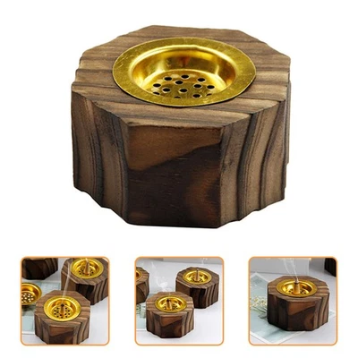  Incenso cono Bruciatore Bruciatore Incenso Brick Holder Octagon Burner Holder - Immagine 1 di 4