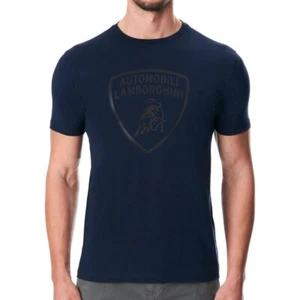 Lamborghini Big Shield Men T-Shirt Navy - Picture 1 of 5