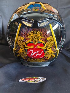 CASCO VEMAR ECLIPSE TRICOMP XS NERO GIALLO CON DECORAZIONI INTEGRALE F324 |  eBay