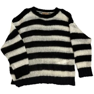 TWINSET Pullover weiß schwarz gestreift Wollpullover Strick Cardigan 40IT UK8 S - Bild 1 von 7