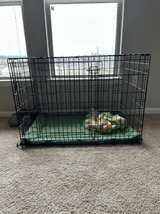 Ultra-Strong Double Door Wire Dog Crate with Divider Panel - Picture 1 of 2