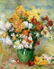 Auguste Renoir Canvas Print Chrysanthemums Art Painting Poster A3