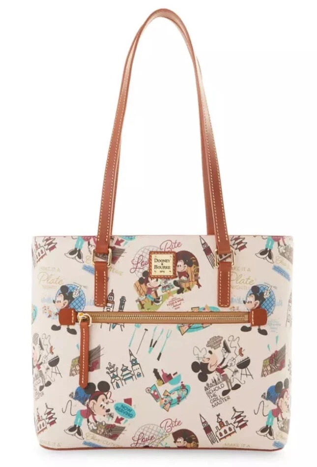 NUEVO Bolso de Mano Mickey And Minnie Mouse Dooney And Bourke Epcot Food and Wine 2022  Foto 1 de 3