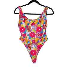 Trixie Mattel Psychedelic Floral Cheeky One Piece Swimsuit Medium Barbie