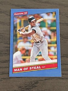 2020 Donruss Variation Rickey Henderson Man of Steal #219 New York Yankees